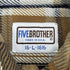 ファイブブラザー FIVE BROTHER 80s- USA製 四角タグ ネルシャツ メンズ  L